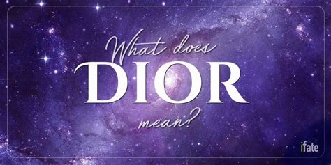 what does dior represent|what does dior make.